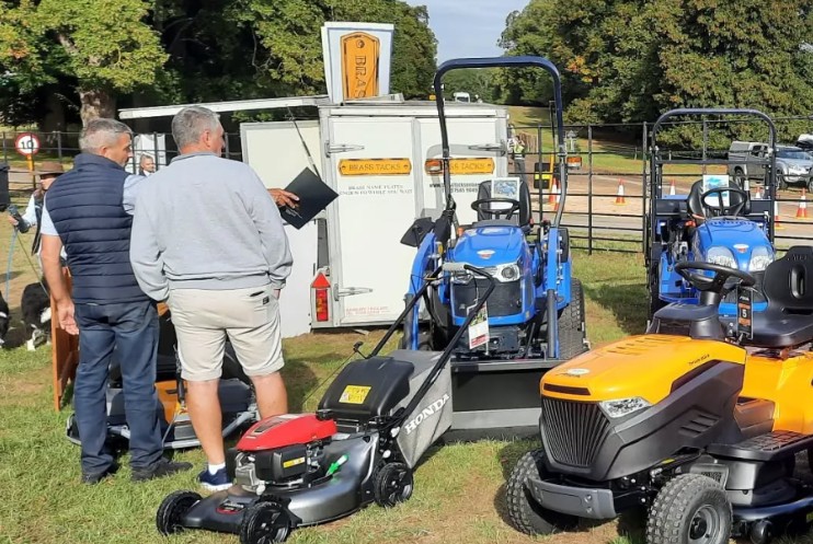 Euromec groundcare machinery display at Burghley Horse Trials 2026